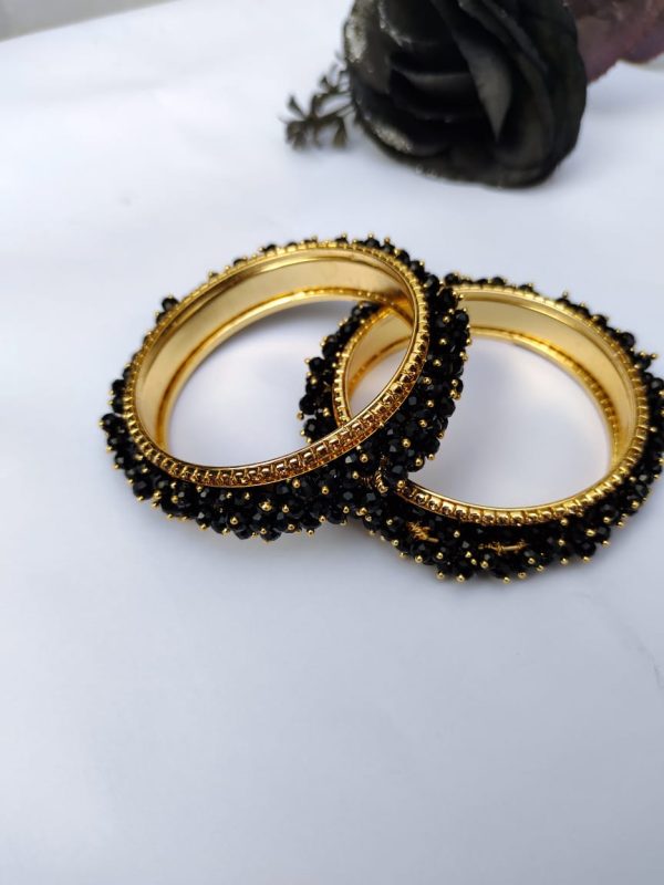 Sparkling Crystal Bangles for Women – Bridal & Party Wear Jewelry Set - Image 2