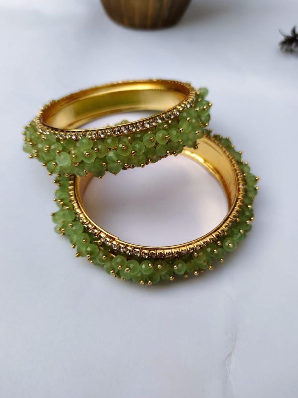 Sparkling Crystal Bangles for Women – Bridal & Party Wear Jewelry Set - Image 4