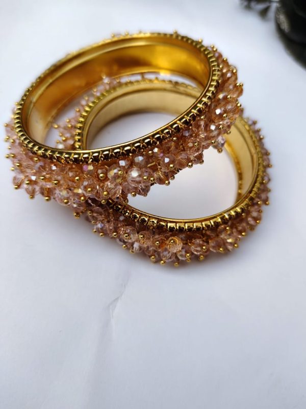 Sparkling Crystal Bangles for Women – Bridal & Party Wear Jewelry Set - Image 3