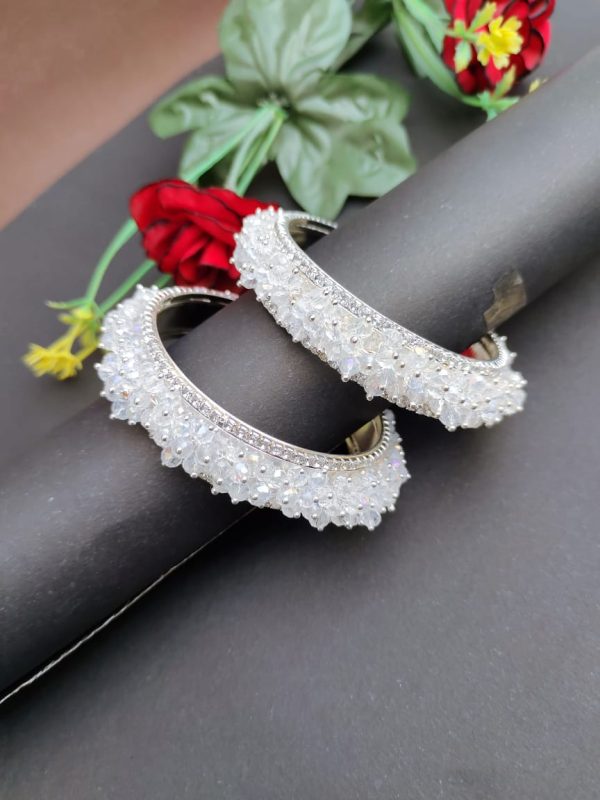 Sparkling Crystal Bangles for Women – Bridal & Party Wear Jewelry Set - Image 6